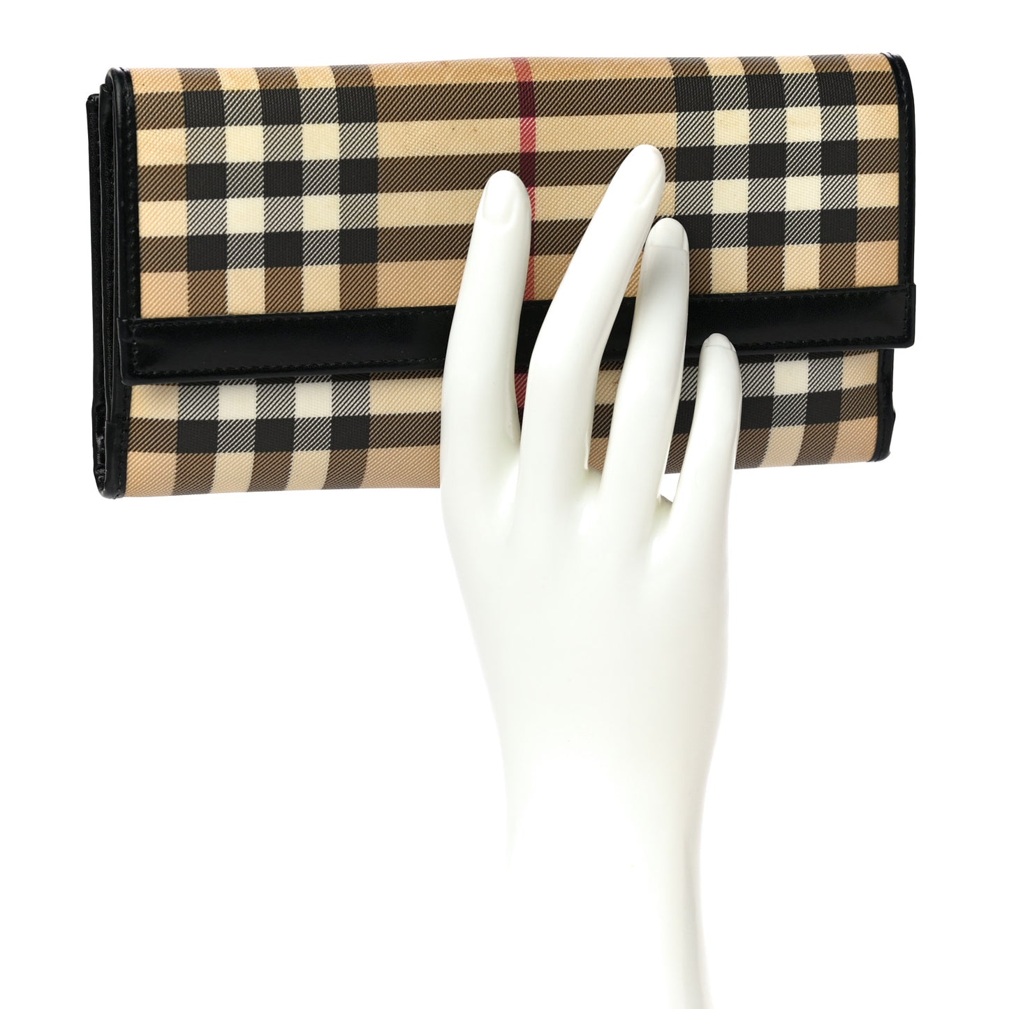 Nova Check Continental Wallet Black
