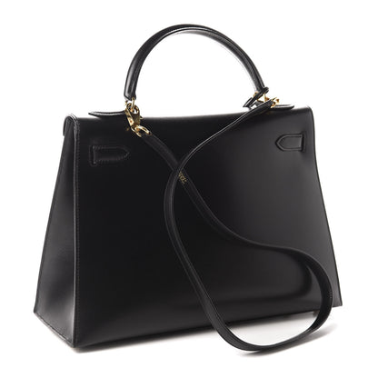 Hermes Box Kelly Sellier 32 Black 3 of 17