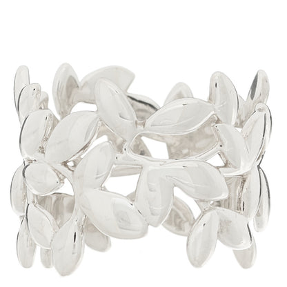 Tiffany Sterling Silver Wide Paloma Picasso Olive Leaf Band Ring 56 7.5 3 of 4
