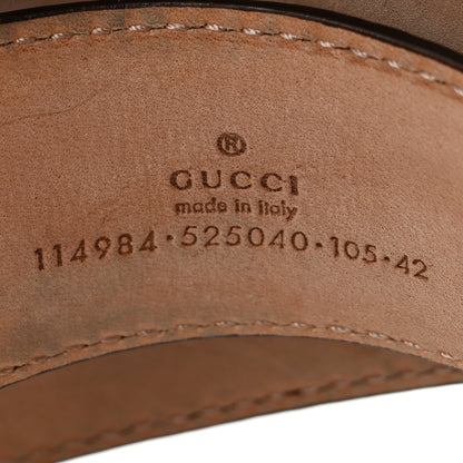 Gucci Guccissima Interlocking G Belt 105 42 Dark Brown 5 of 7