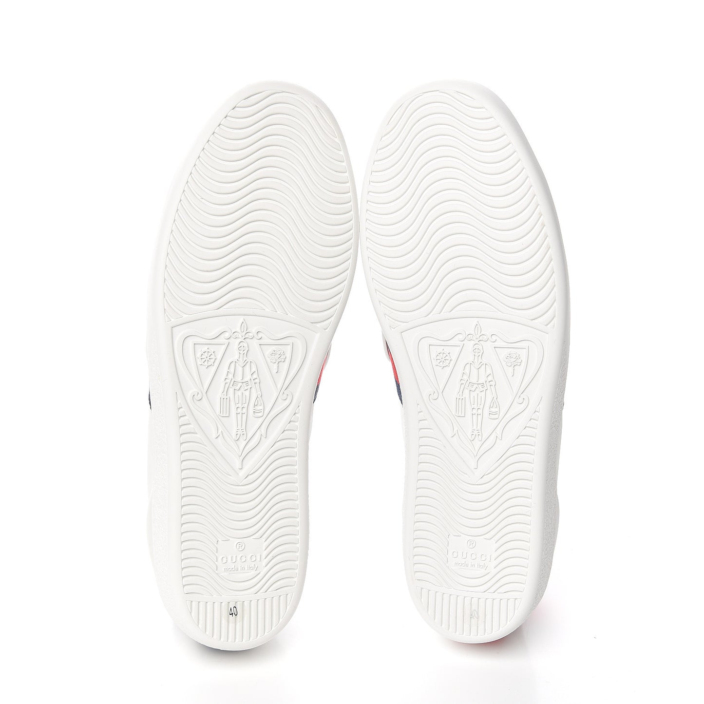 Calfskin Ayers Web Dagger Embroidered Womens Ace Sneakers 40 White