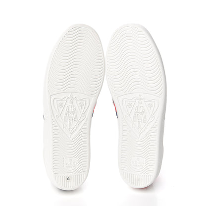 Gucci Calfskin Ayers Web Dagger Embroidered Womens Ace Sneakers 40 White 6 of 11
