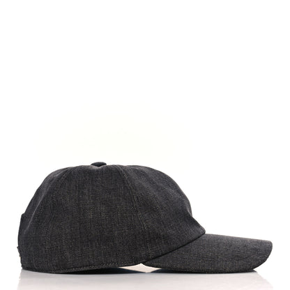 Chanel Cotton Sequin CC Cap Hat Black 4 of 6