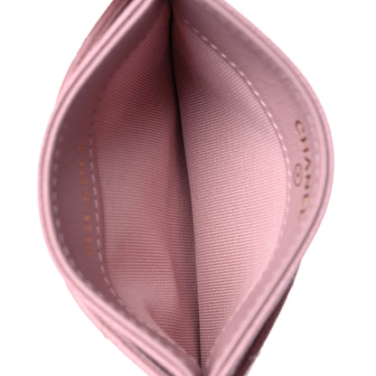 Chanel Caviar Quilted Studded CC Card Holder Light Pink 5 of 8