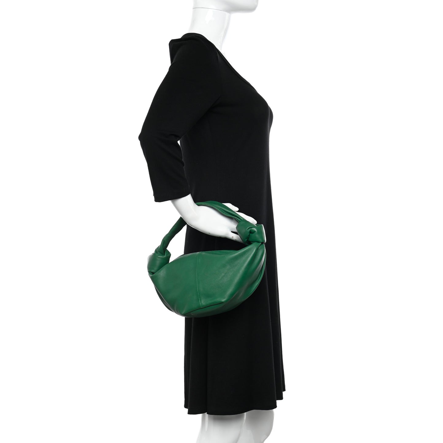 Nappa Mini Double Knot Bag Racing Green