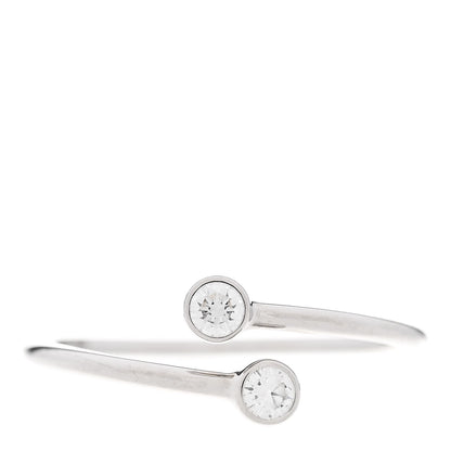 Tiffany Platinum Diamond Elsa Peretti Hoop Ring 52 6 1 of 6