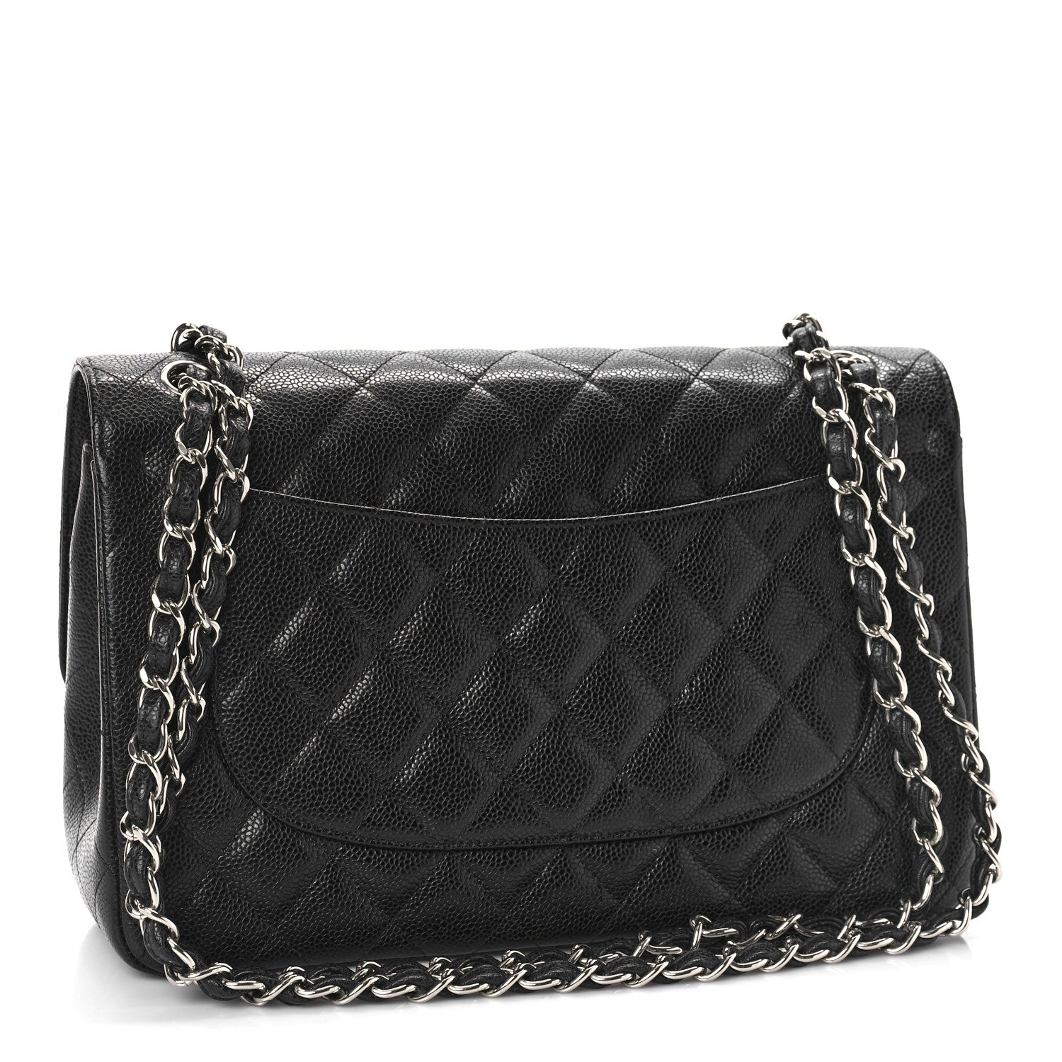 Chanel Caviar Quilted Jumbo Double Flap Black 3 of 9