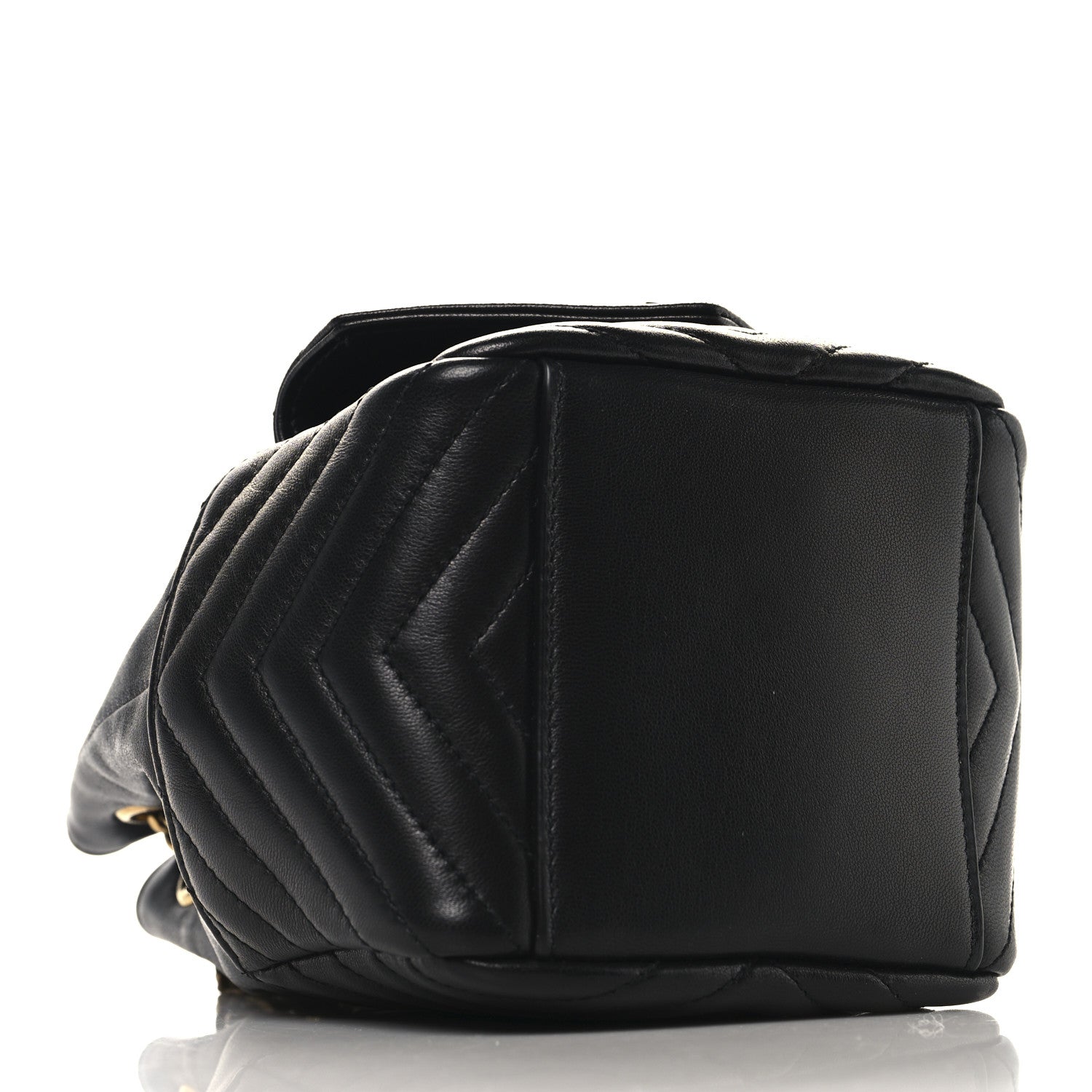 Saint Laurent Lambskin Matelasse Monogram Joe Nano Bucket Bag Black 4 of 11