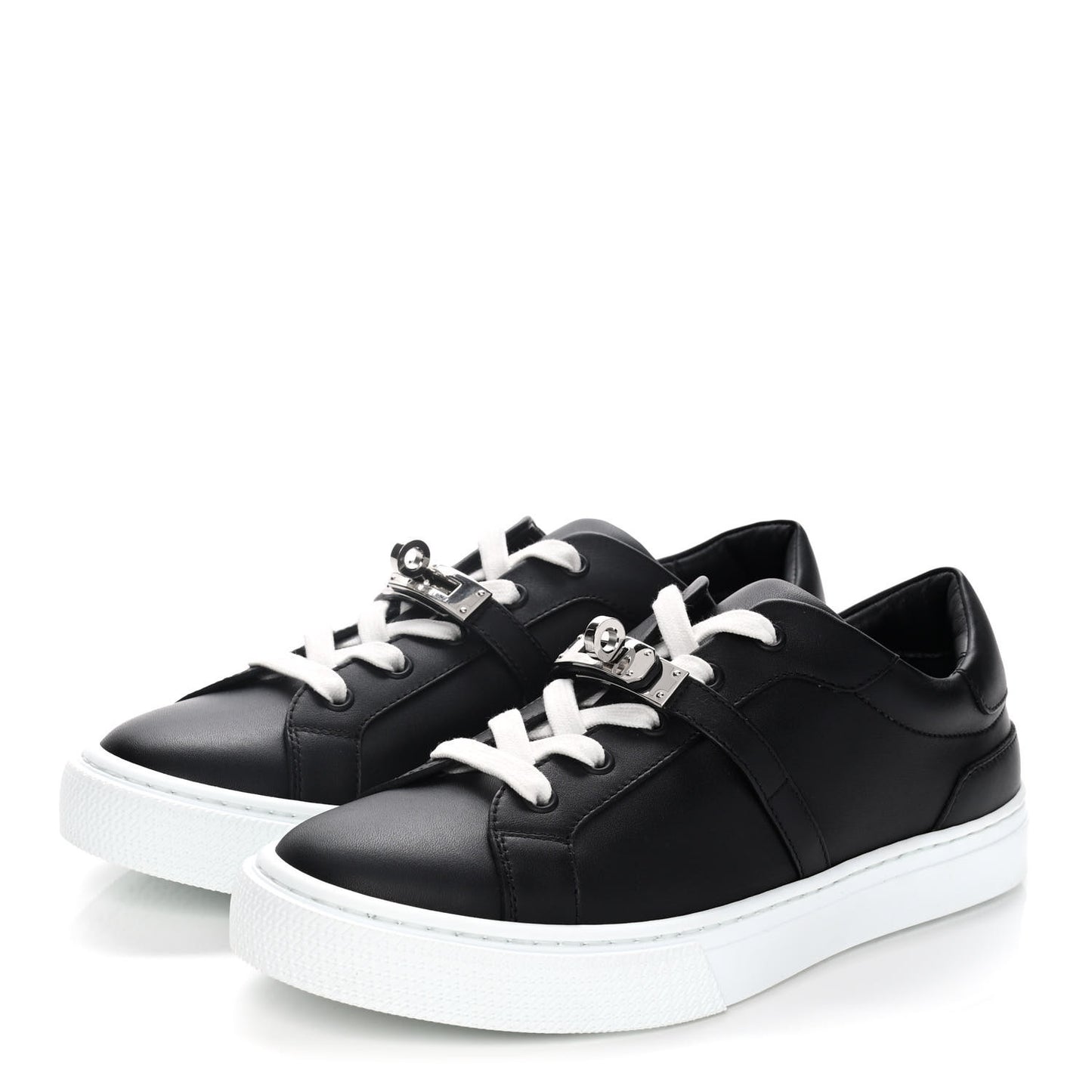 Calfskin Day Sneakers 38 Black