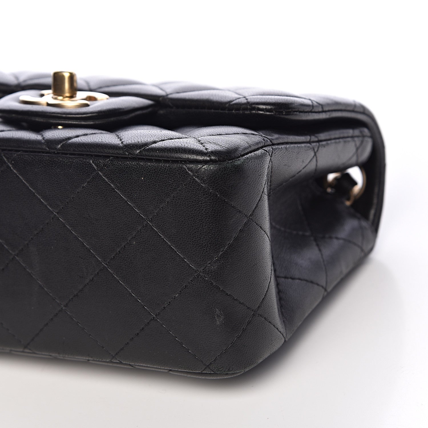 Chanel Lambskin Quilted Mini Square Flap Black 11 of 12