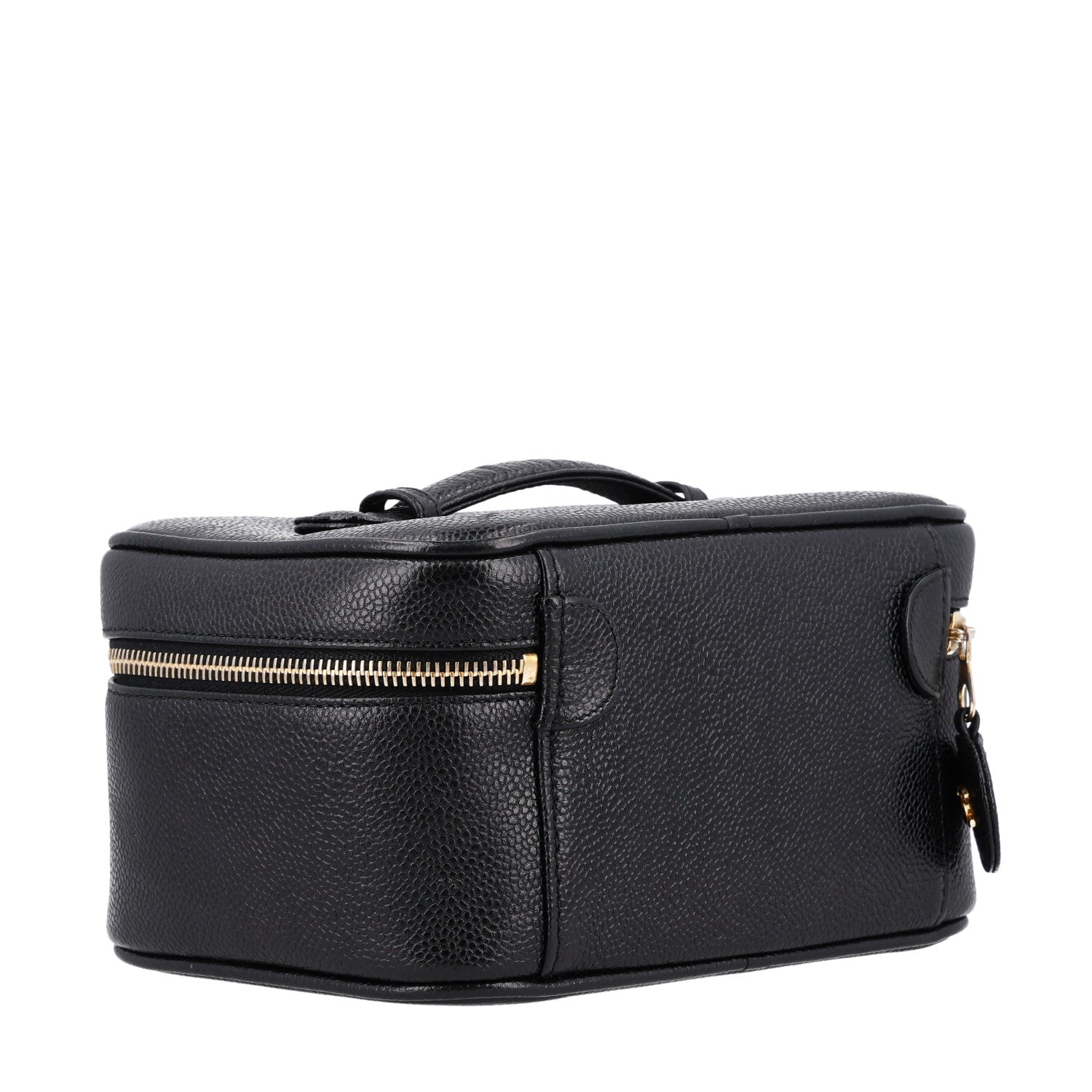 Chanel Caviar CC Vanity Cosmetic Case Black 4 of 11