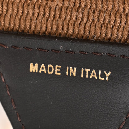 Fendi Ribbon Vitello Century FF 1974 Flat Studded Strap You Fango Marrone Ebano 4 of 7