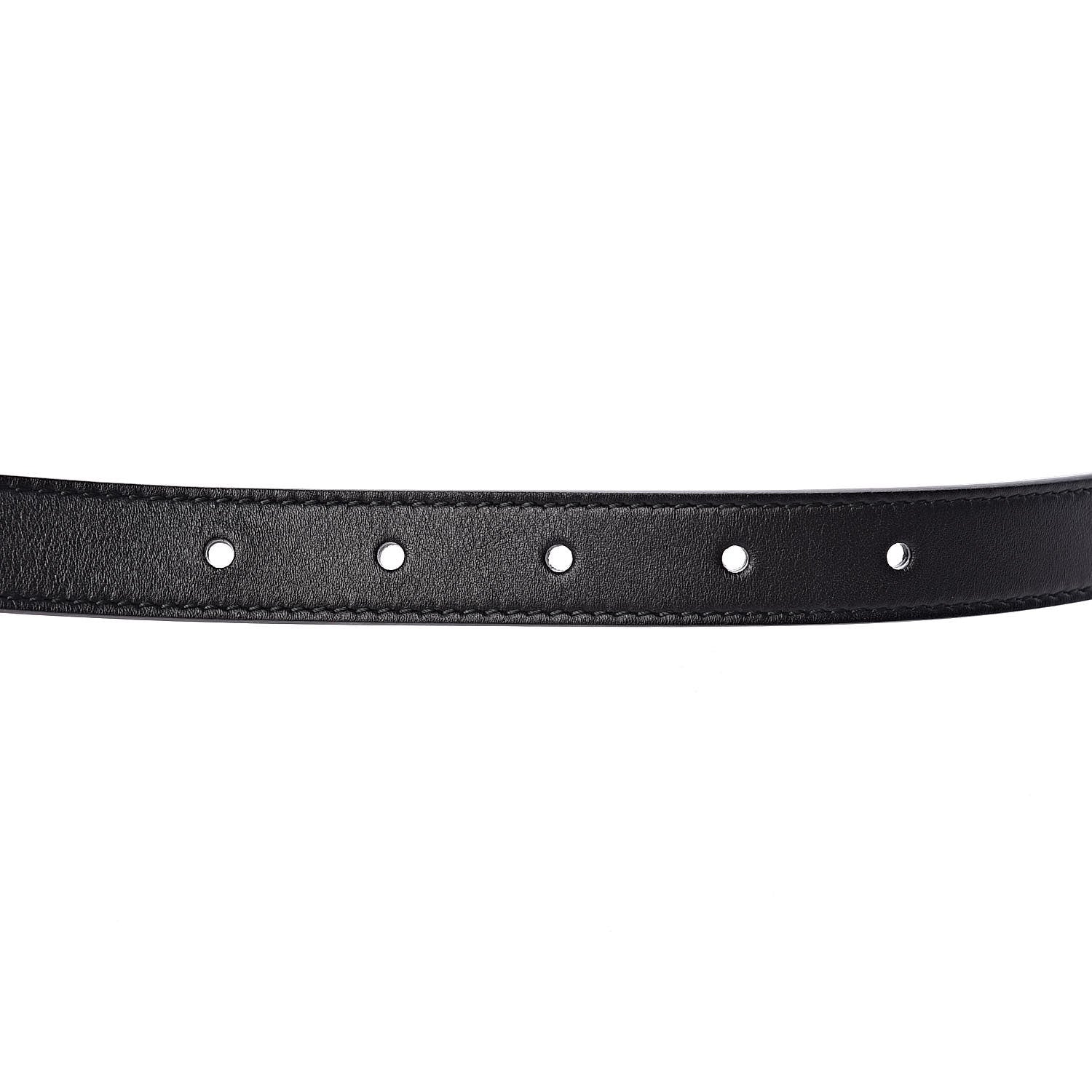 Gucci Calfskin Double G 20mm Belt 75 30 Black 5 of 6
