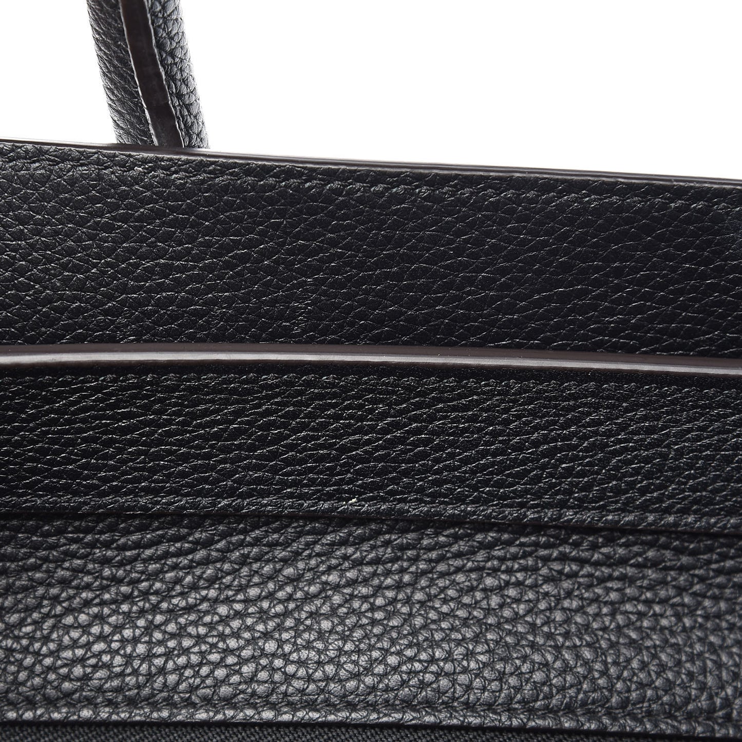 Drummed Calfskin Mini Luggage Black