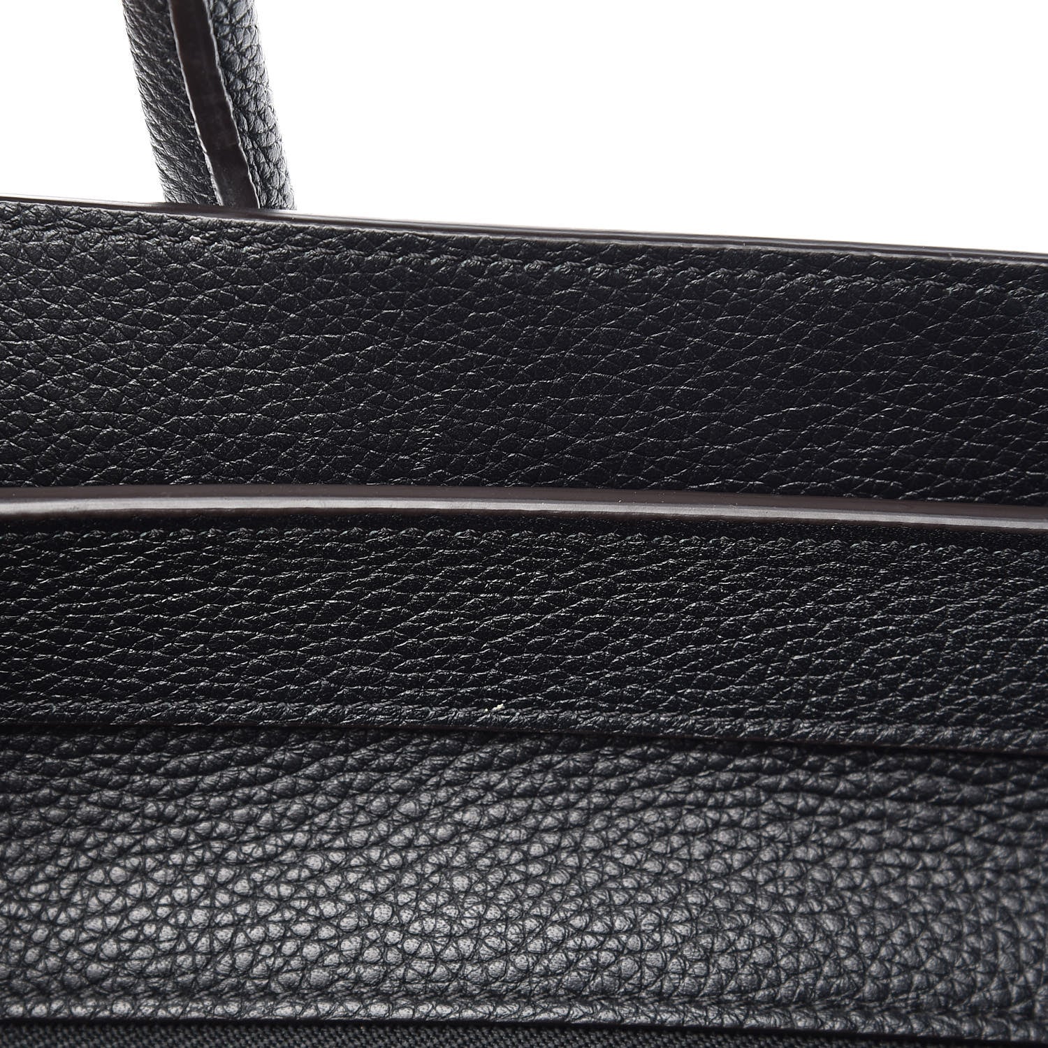 Celine Drummed Calfskin Mini Luggage Black 9 of 19