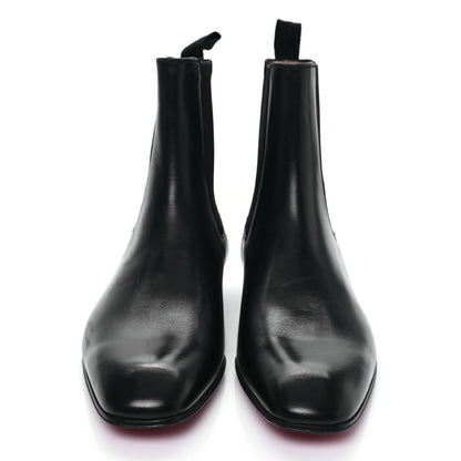 Christian Louboutin Calfskin Roadie Flat Chelsea Boots 40 Black 2 of 7