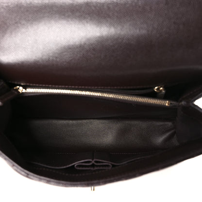 Chanel Caviar Quilted Small Coco Handle Flap Dark Brown 5 of 8