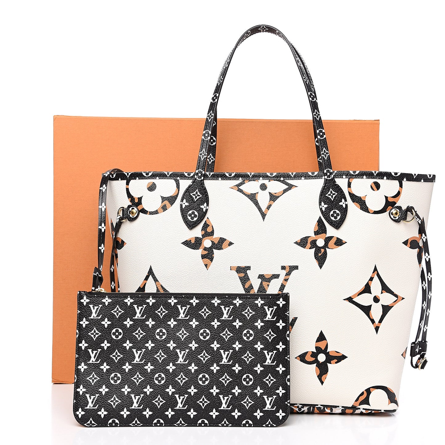 Monogram Giant Jungle Neverfull MM Ivory