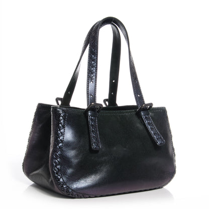 Bottega Veneta Iridescent Leather Shoulder Bag Green 3 of 8