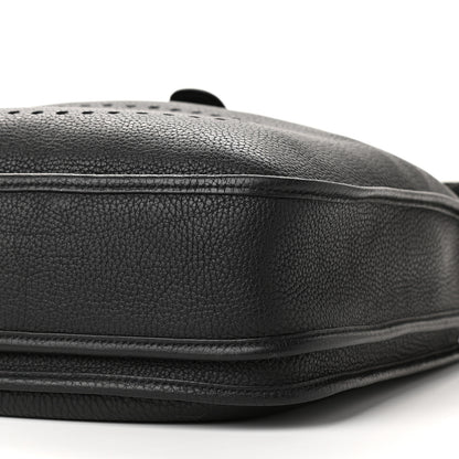 Hermes Taurillon Clemence Evelyne III PM Black 8 of 9