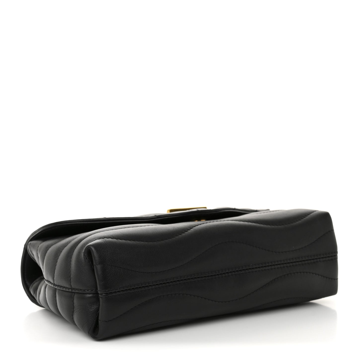 Calfskin LV New Wave Chain Bag Black