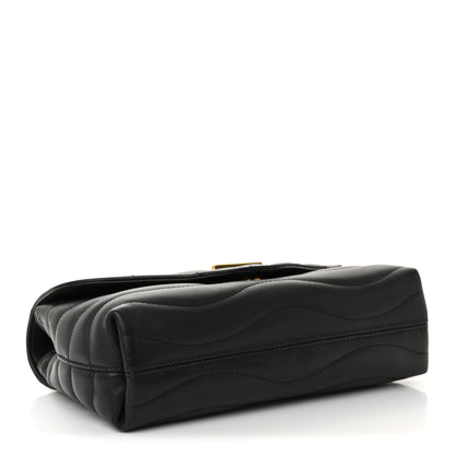 Louis Vuitton Calfskin LV New Wave Chain Bag Black 4 of 10