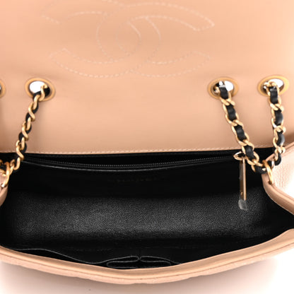 Chanel Caviar Quilted Small CC Filigree Flap Beige Black 5 of 15
