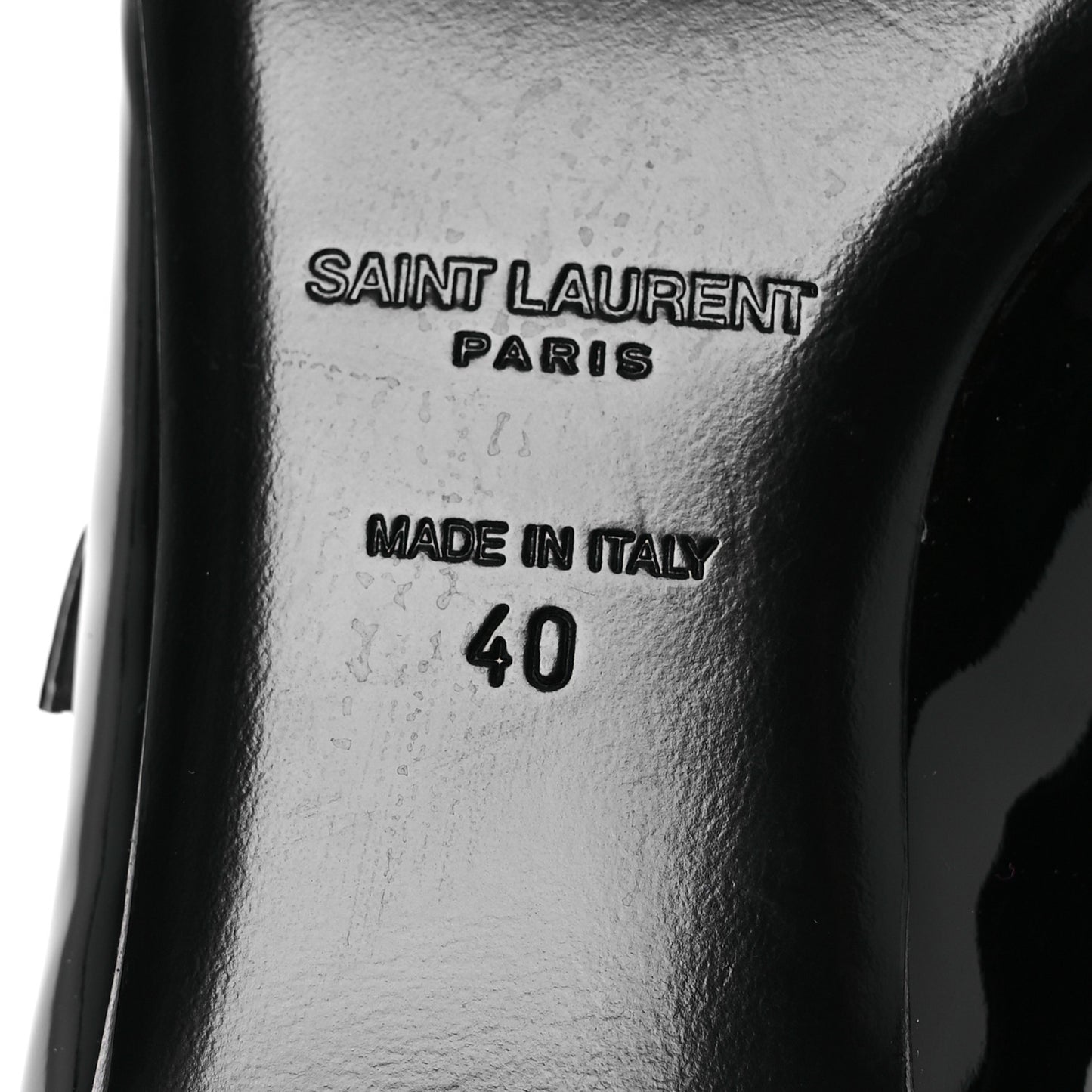 Patent Calfskin Sixtine 20 Pumps 40 Black