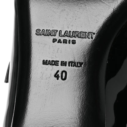 Saint Laurent Patent Calfskin Sixtine 20 Pumps 40 Black 8 of 12