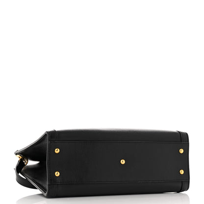 Gucci Calfskin Small Diana Tote Bag Black Yellow Fluo 4 of 14