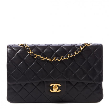 Chanel Lambskin Quilted Medium Double Flap Black 1 of 11