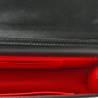 Christian Louboutin Calfskin Amazonia Loubi54 Crossbody Clutch Dark Brown 5 of 10