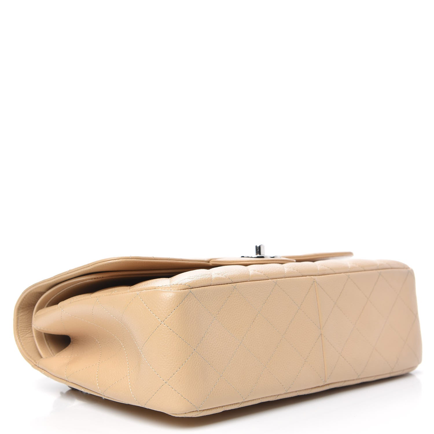 Chanel Caviar Quilted Jumbo Double Flap Beige Clair 4 of 13