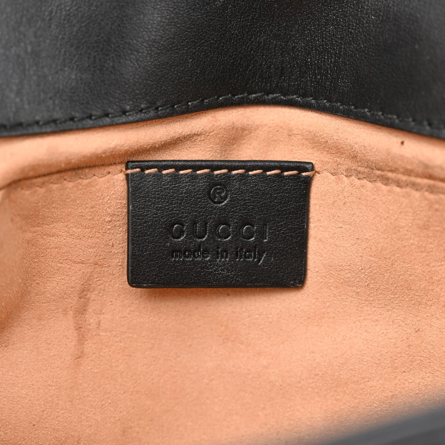 Calfskin Matelasse Mini GG Marmont Shoulder Bag Black
