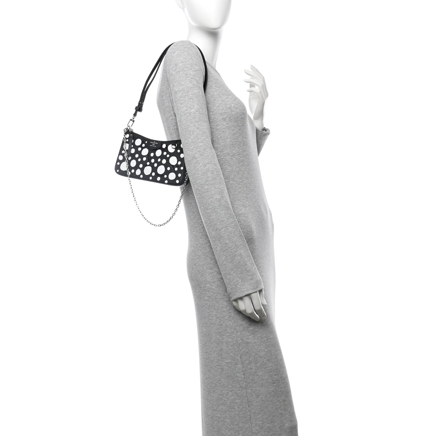 Louis Vuitton LV X YK Empreinte Easy Pouch On Strap Black White 2 of 9