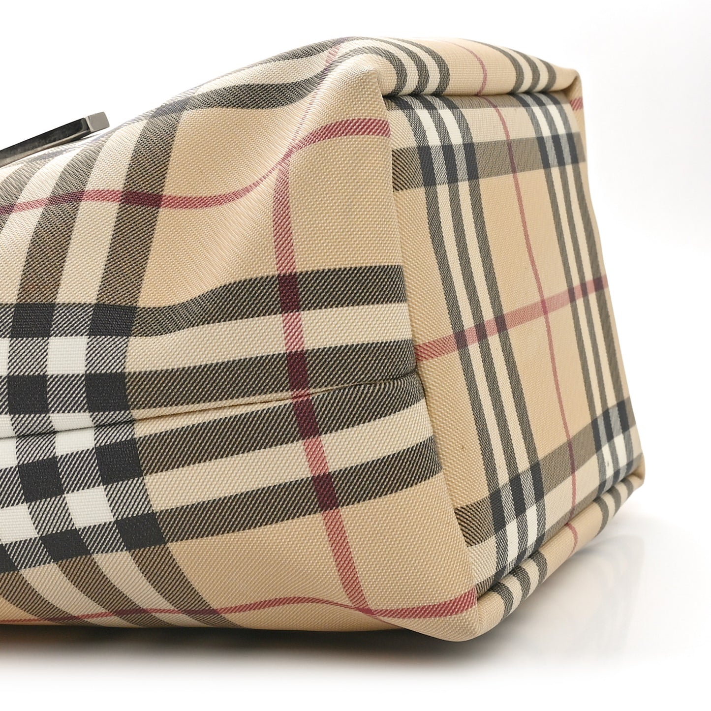 House Check Small Tote Black