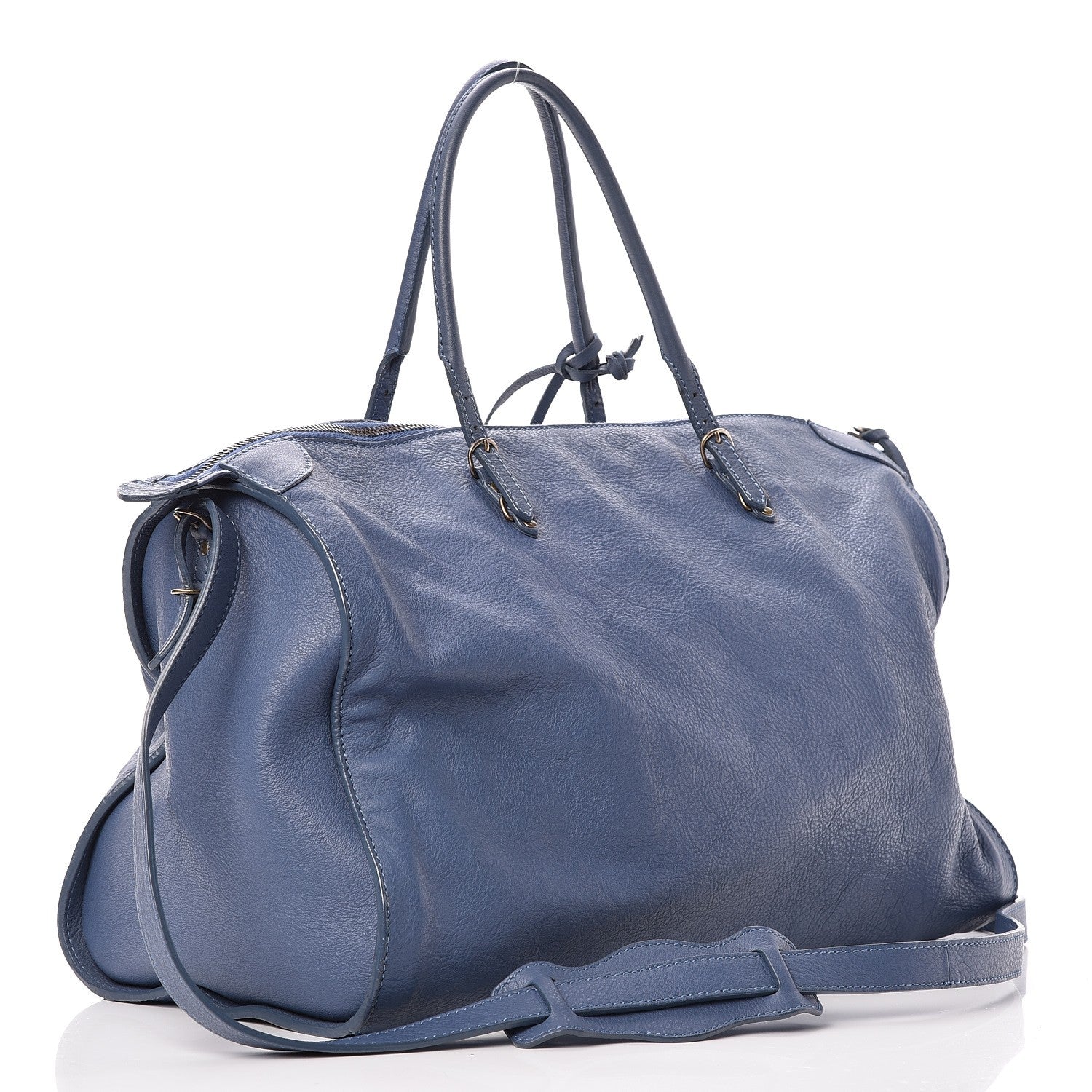 Balenciaga Veau Papier Bolster Bleu 3 of 8