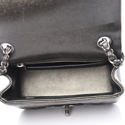 Chanel Caviar Quilted Mini Square Flap Dark Charcoal 5 of 11