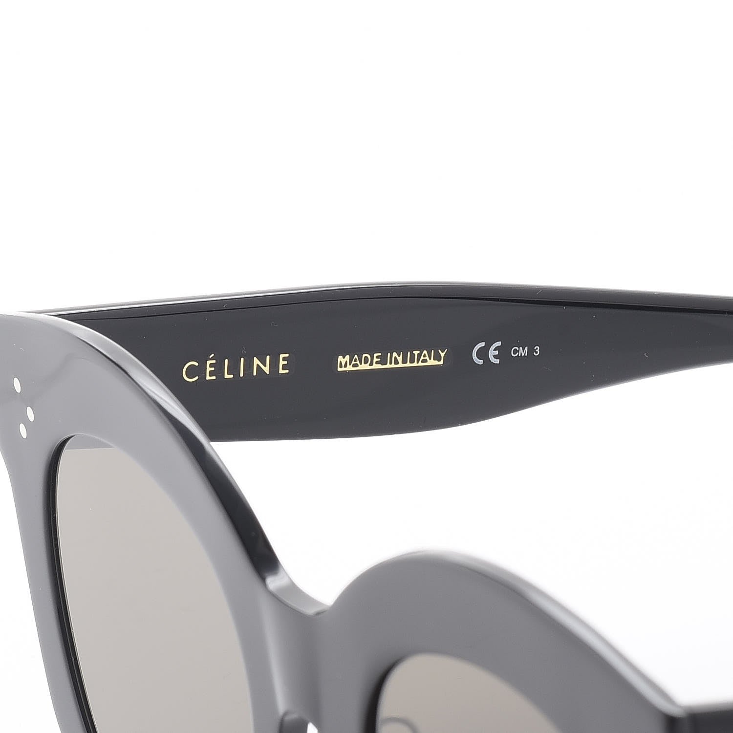 Celine Chris Sunglasses CL 41443/S Black 5 of 8