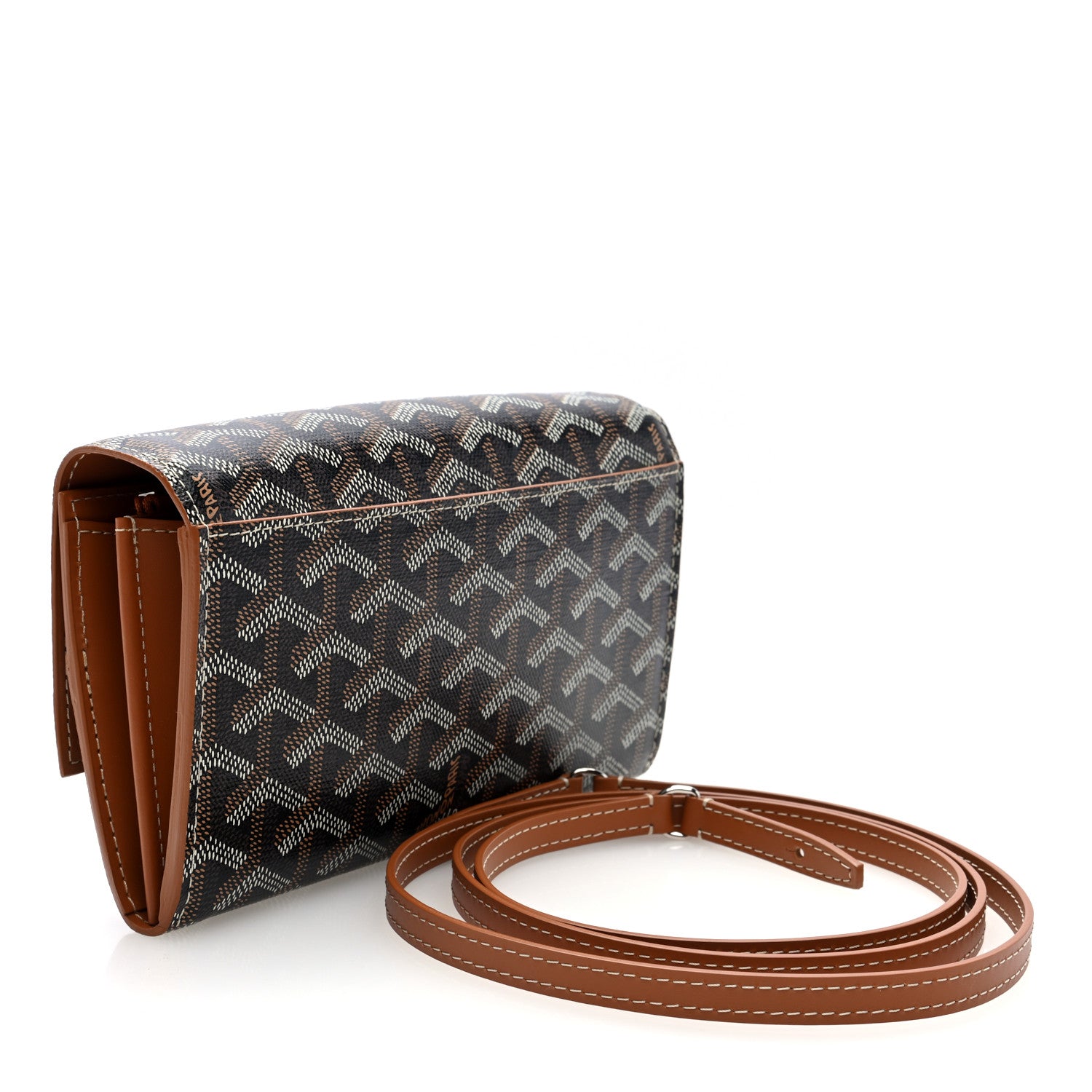 Goyard Goyardine Varenne Continental Wallet Black Gold 3 of 9