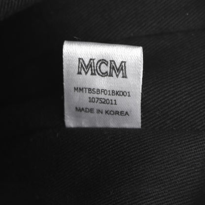 MCM Visetos Medium Soft Tote Black 11 of 12
