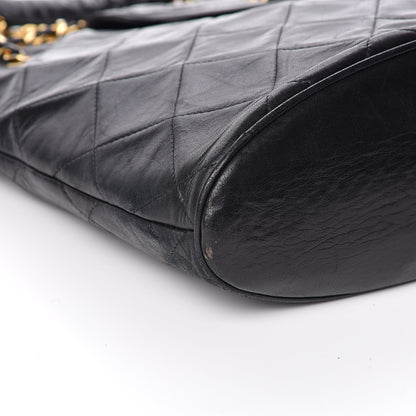 Chanel Lambskin Quilted Shoulder Bag Black 9 of 13