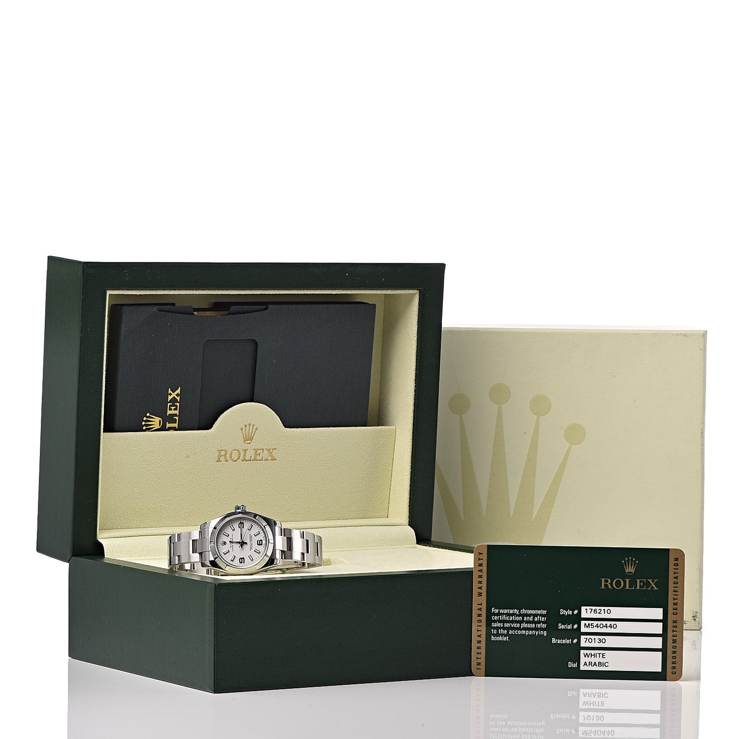 Stainless Steel 26mm Oyster Perpetual Watch White 176210