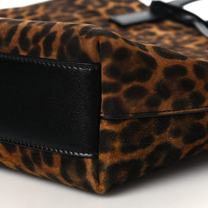 Saint Laurent Suede Leopard Print Toy Shopping Tote Naturale 10 of 10