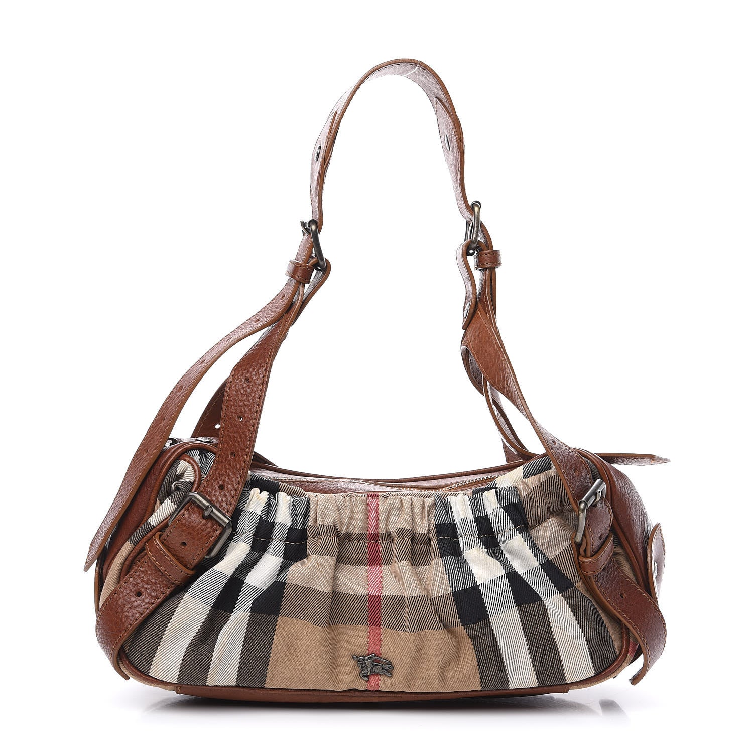 Burberry House Check Shoulder Bag Tan 1 of 9