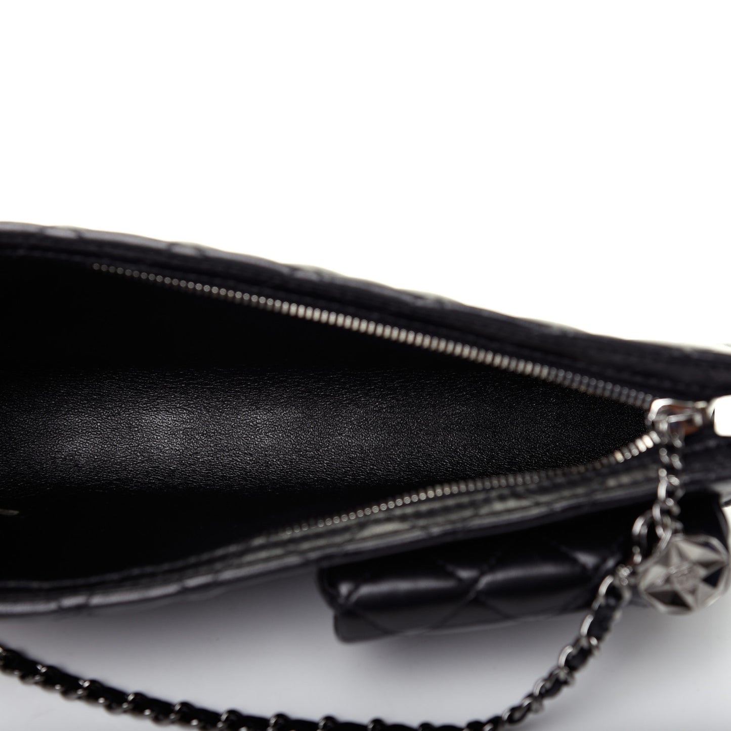 Lambskin Mineral Nights Pochette Wristlet Black