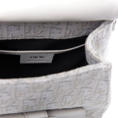 Christian Dior HOMME Oblique Jacquard Calfskin Mini Saddle Backpack Beige 7 of 12