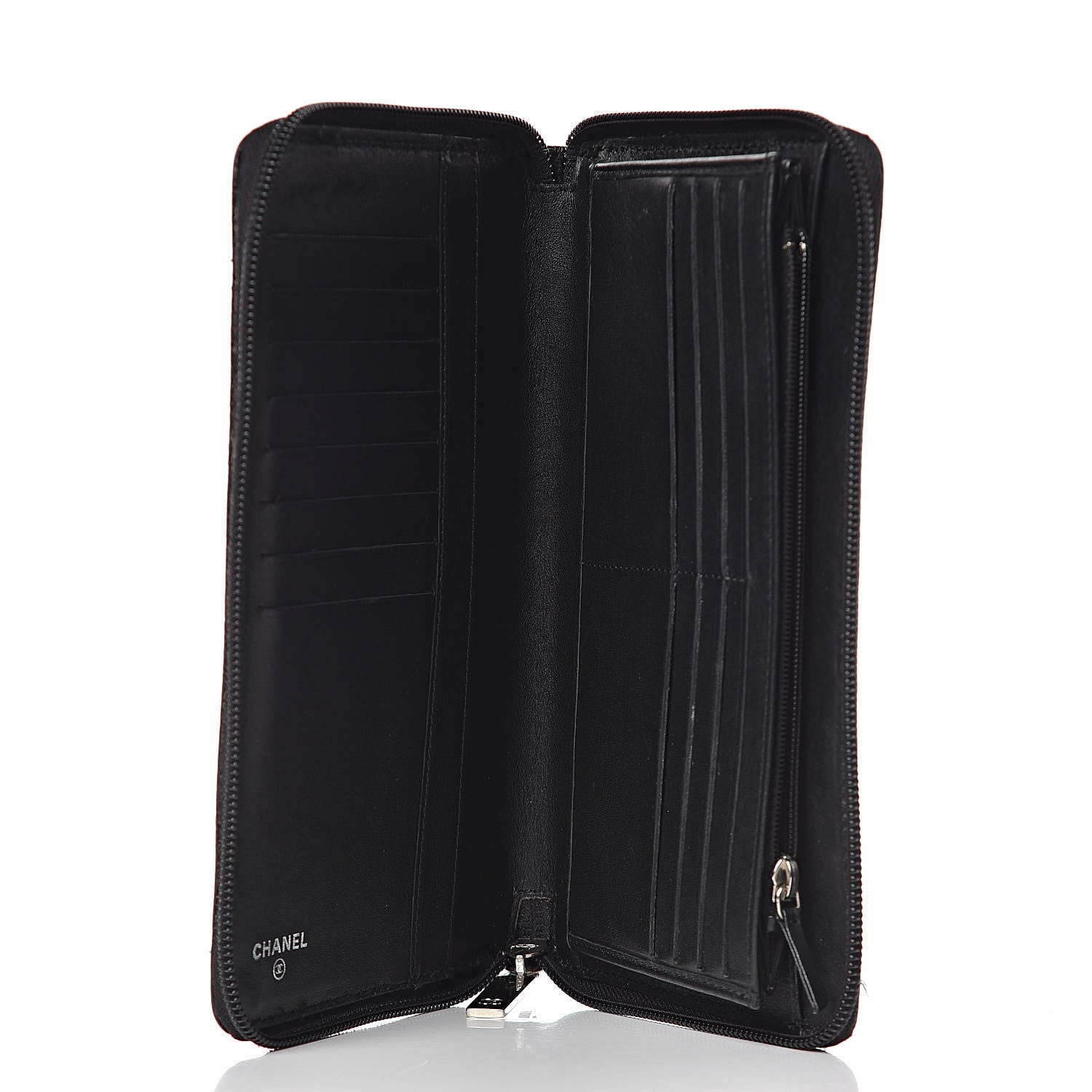 Chanel Caviar Large Timeless CC Zip Around Organizer Wallet Black 5 of 14