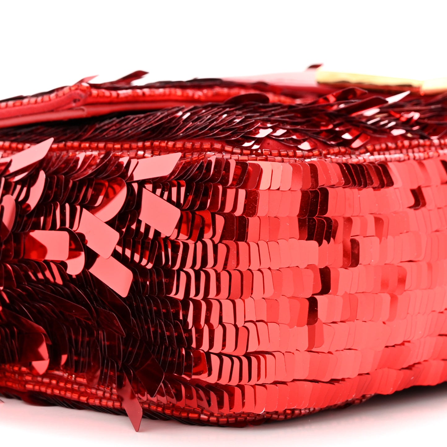 Sequin Paillettes Vitello Grace Sex and the City Baguette Mattone
