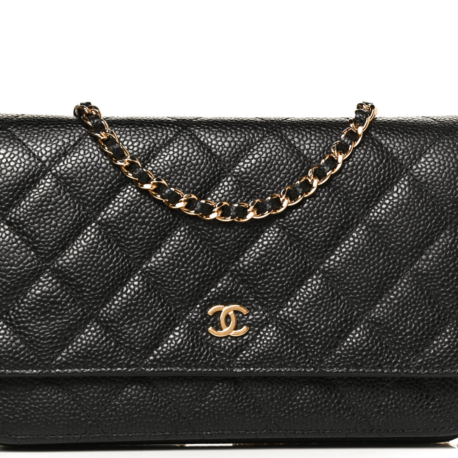 Chanel Caviar Quilted Wallet On Chain WOC Black 7 of 10
